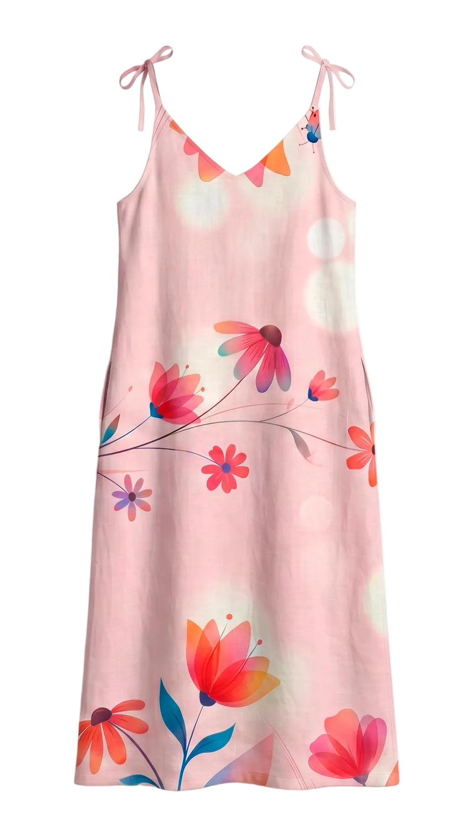 Vita Bloom Summer Linen Maxi Dress