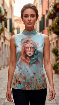 High Neck Top Impasto