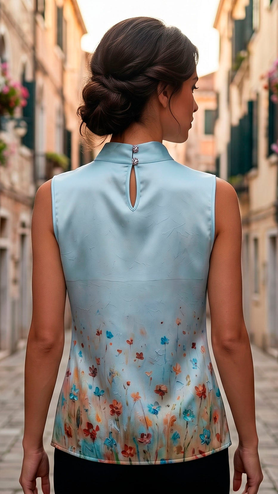 High Neck Top Impasto