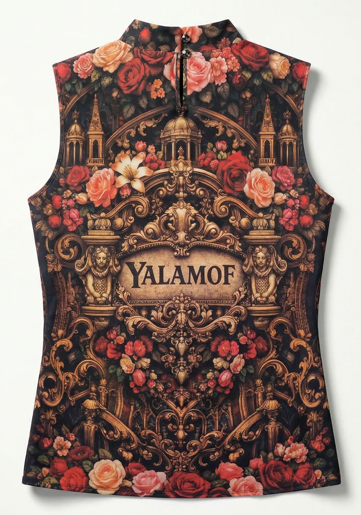 Linen Top with Venetian Motifs