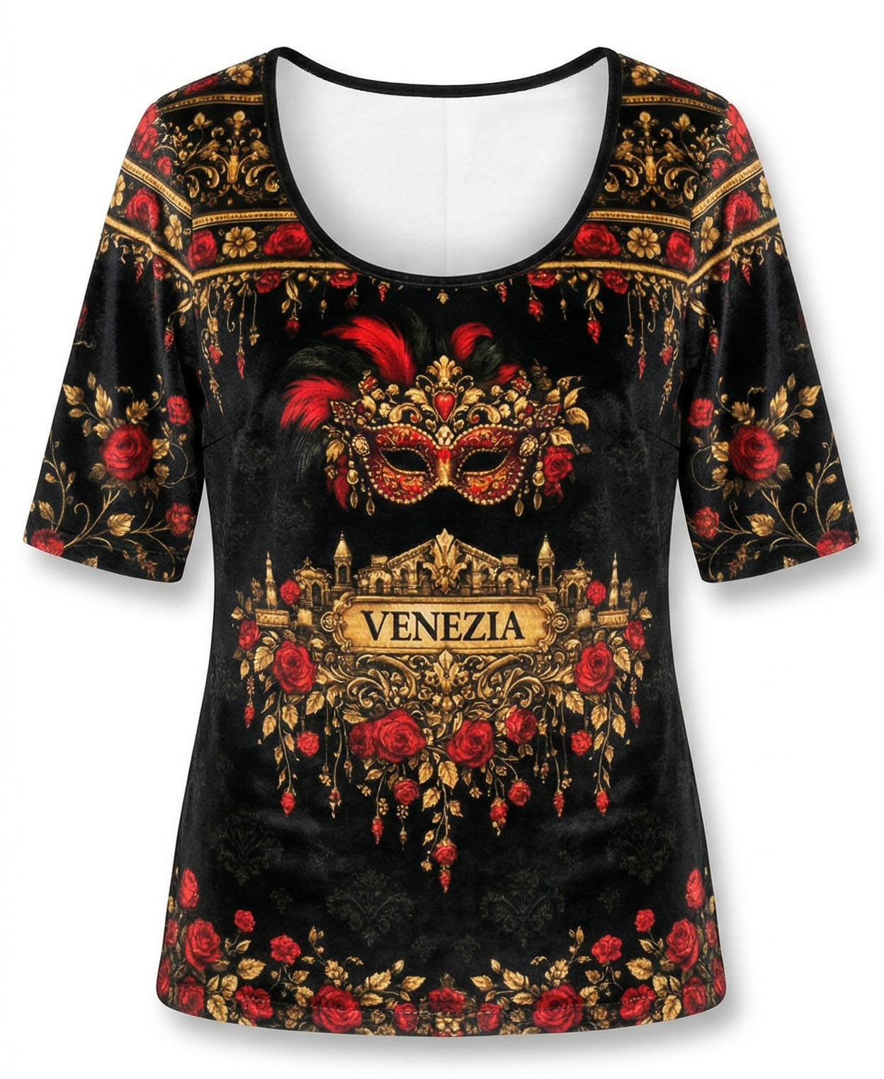 Black Velvet Blouse
