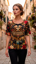 Velvet Colorful Blouse