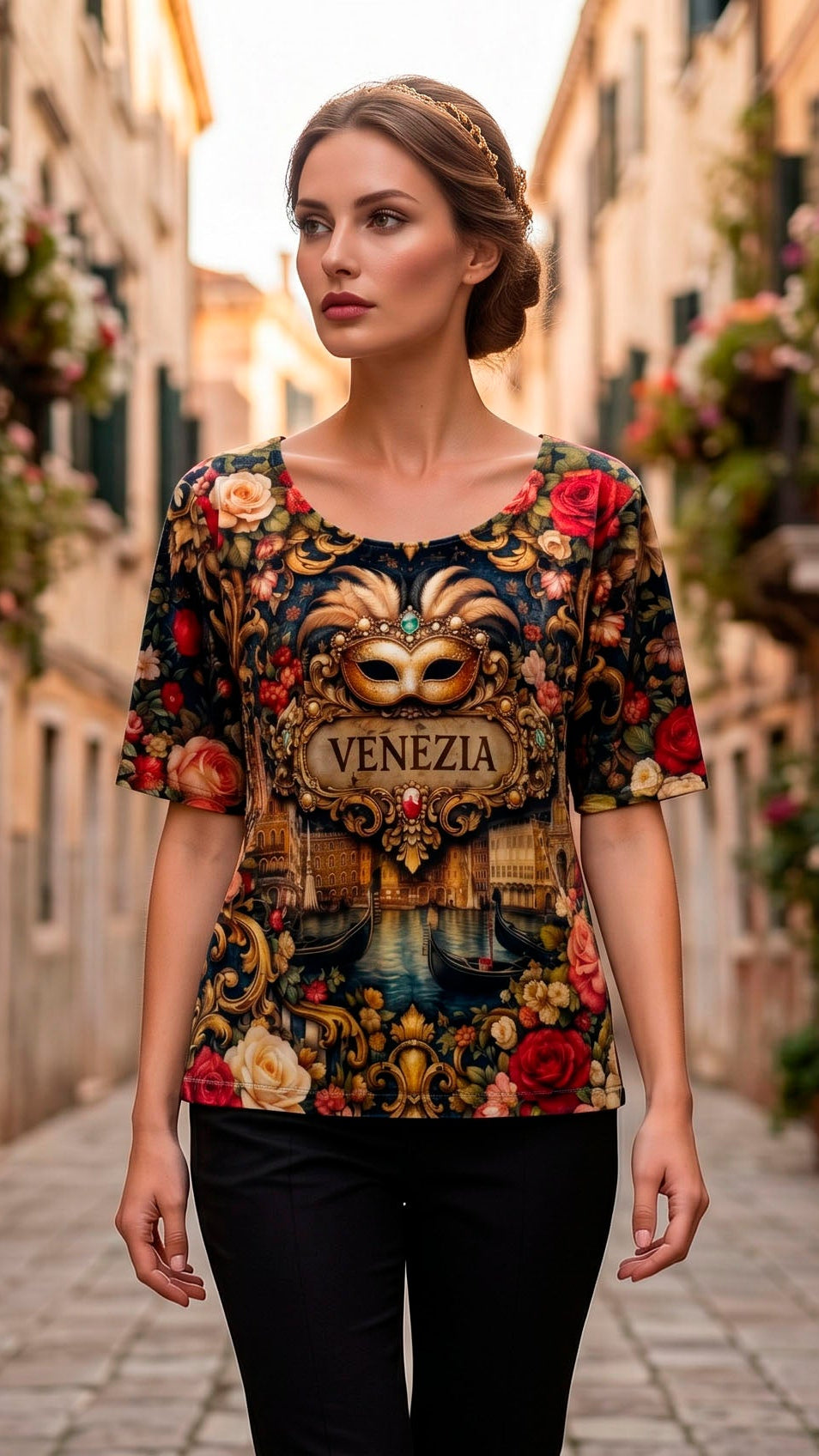 Velvet Colorful Blouse