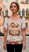 Ice Velvet Blouse in Pearl