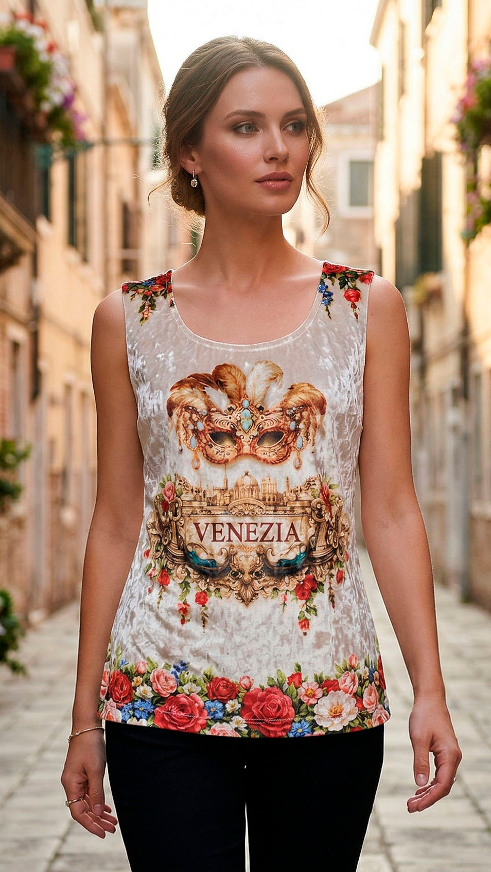 Ice Velvet Blouse in Pearl
