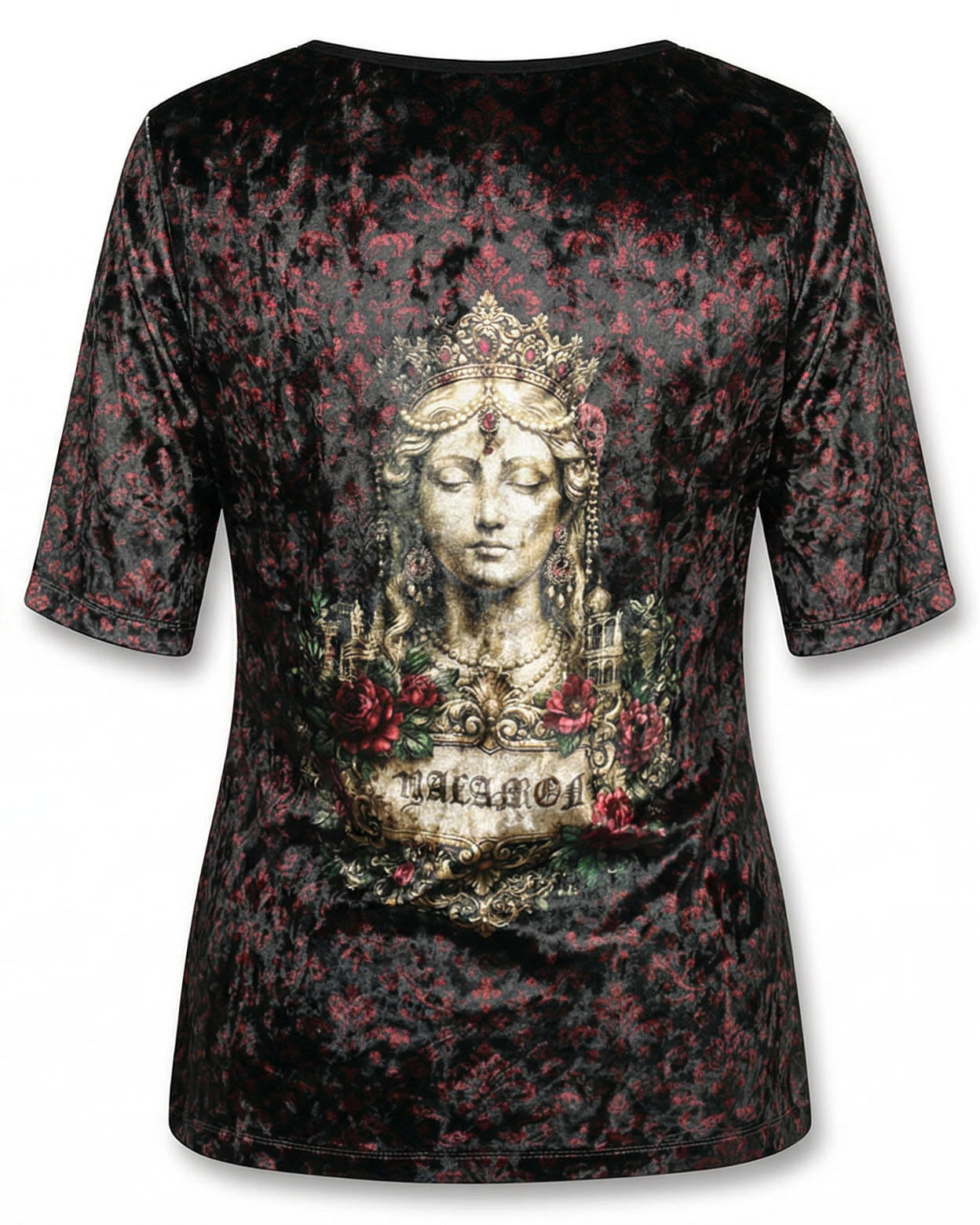 Blouse Ice Velvet in Cherry