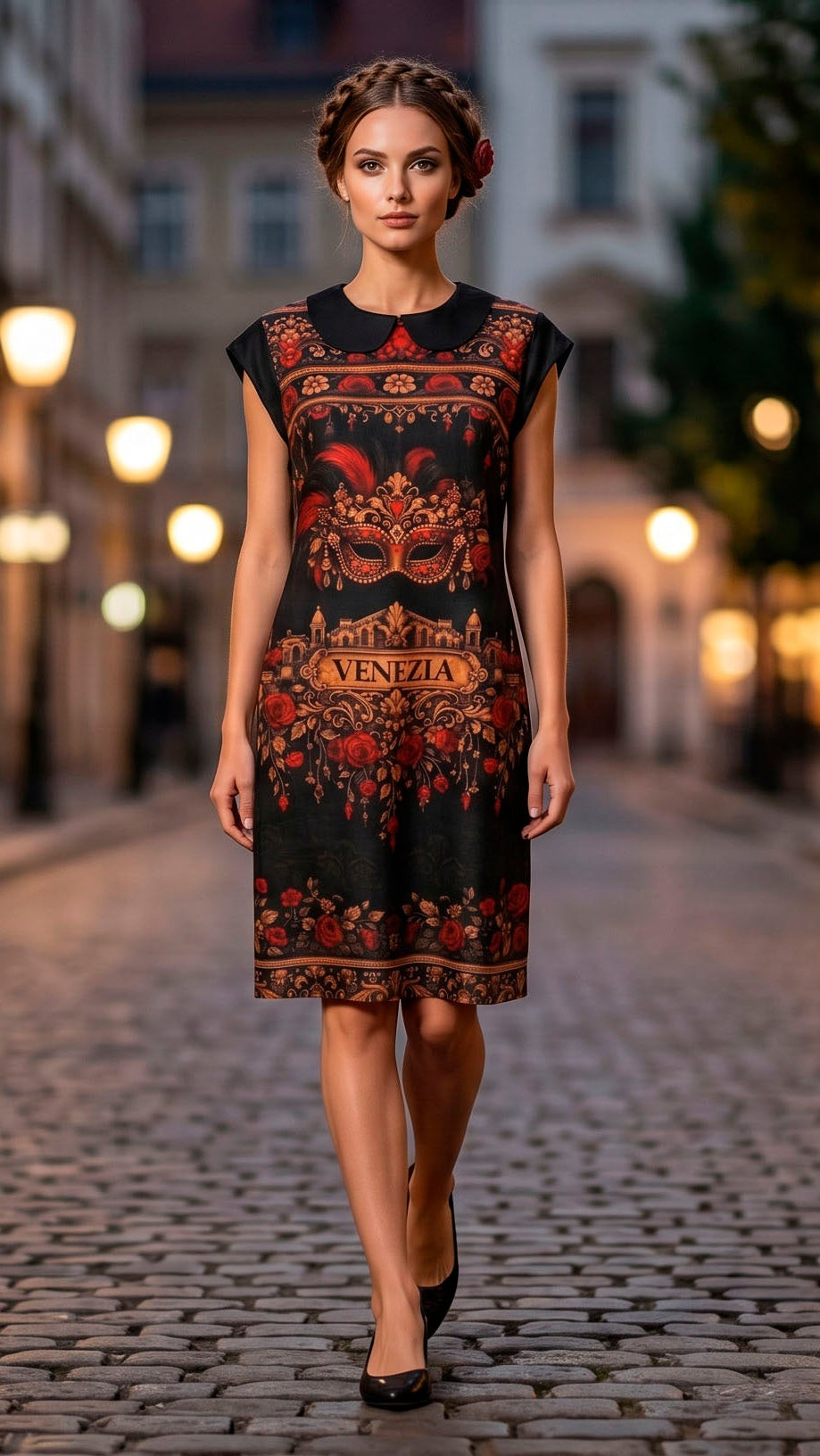 Linen Vintage Barocco Dress