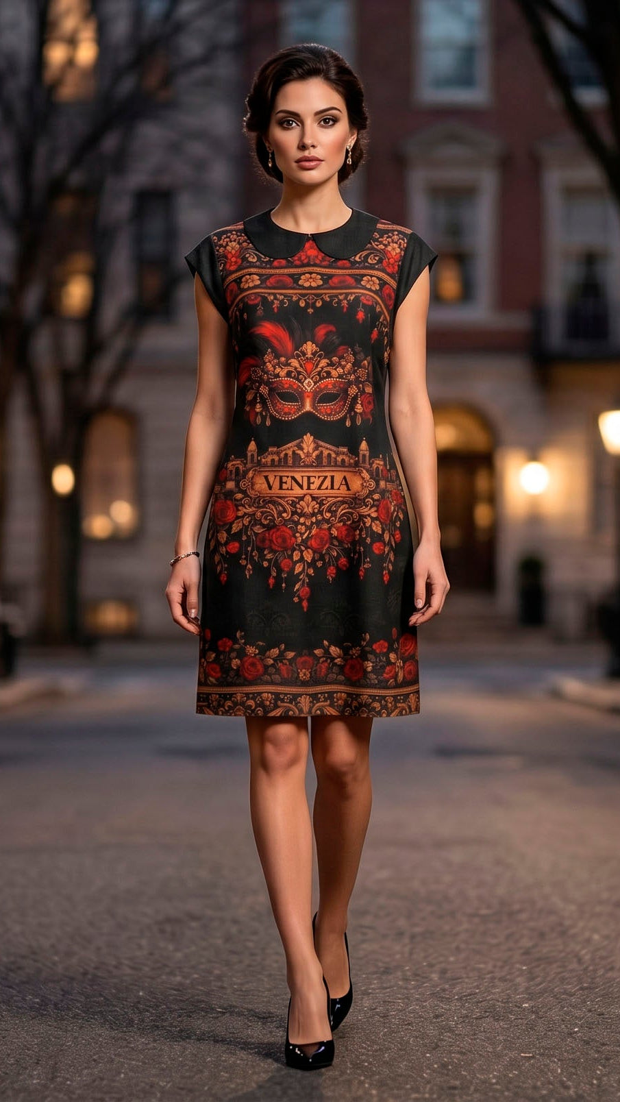 Linen Vintage Barocco Dress