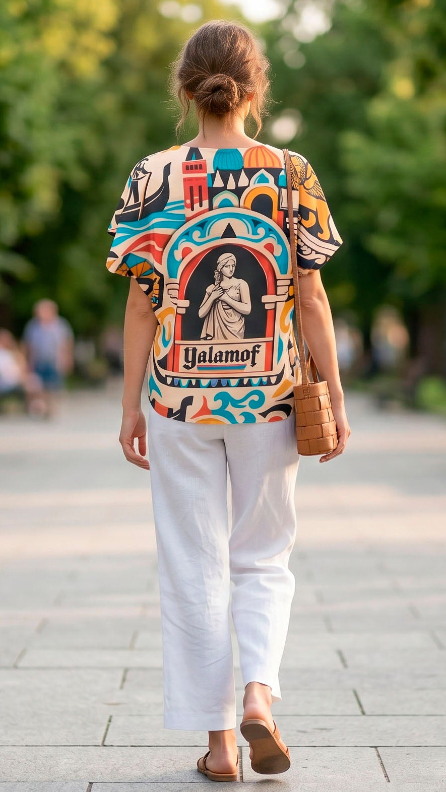 Mosaiko Colorful Short Sleeve Blouse