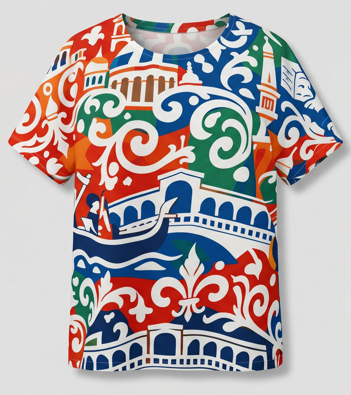 Mosaiko Colorful Short Sleeve Blouse