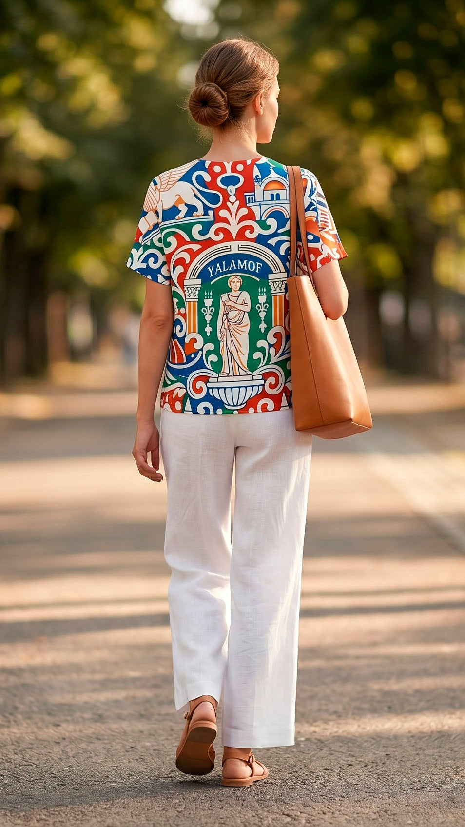 Mosaiko Colorful Short Sleeve Blouse
