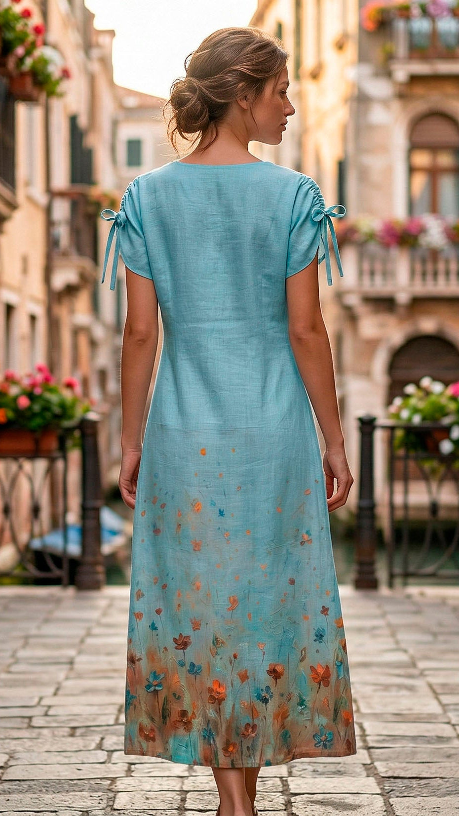 Linen Impasto Maxi Dress