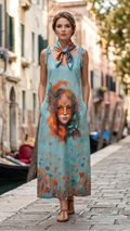 Копринен Шал Venezia Carnival Bloom 70x70