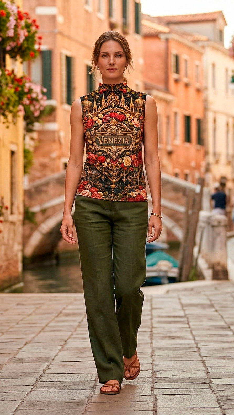 Polo Velvet with Venetian Motifs