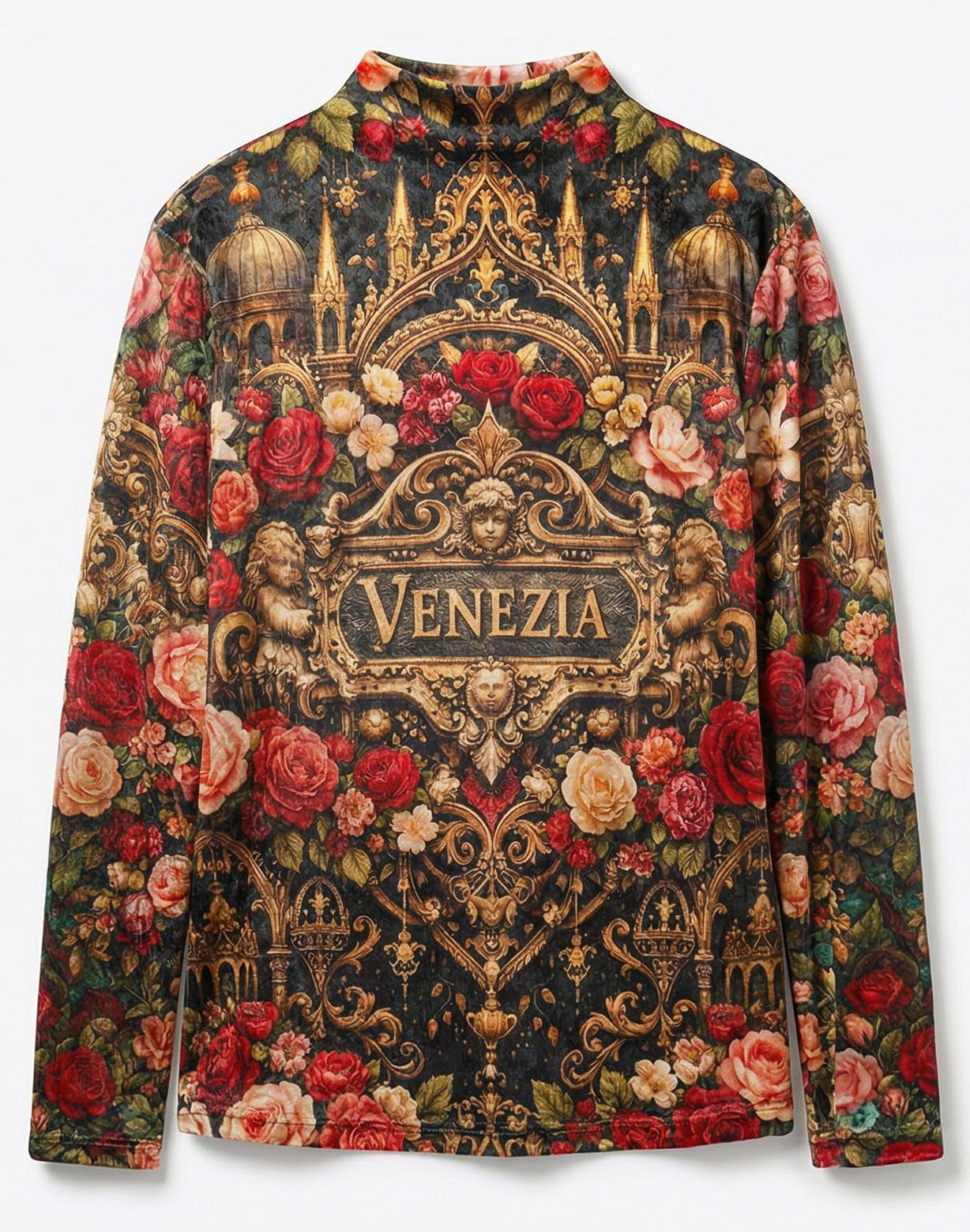 Polo Velvet with Venetian Motifs