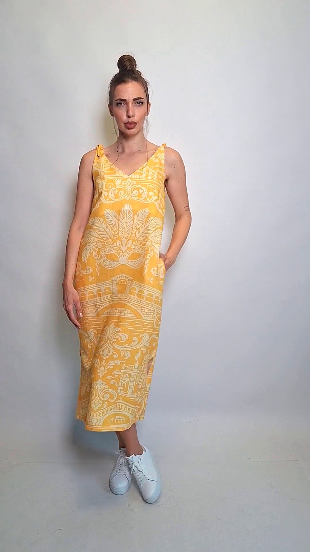Summer Linen Maxi Dress Incanto