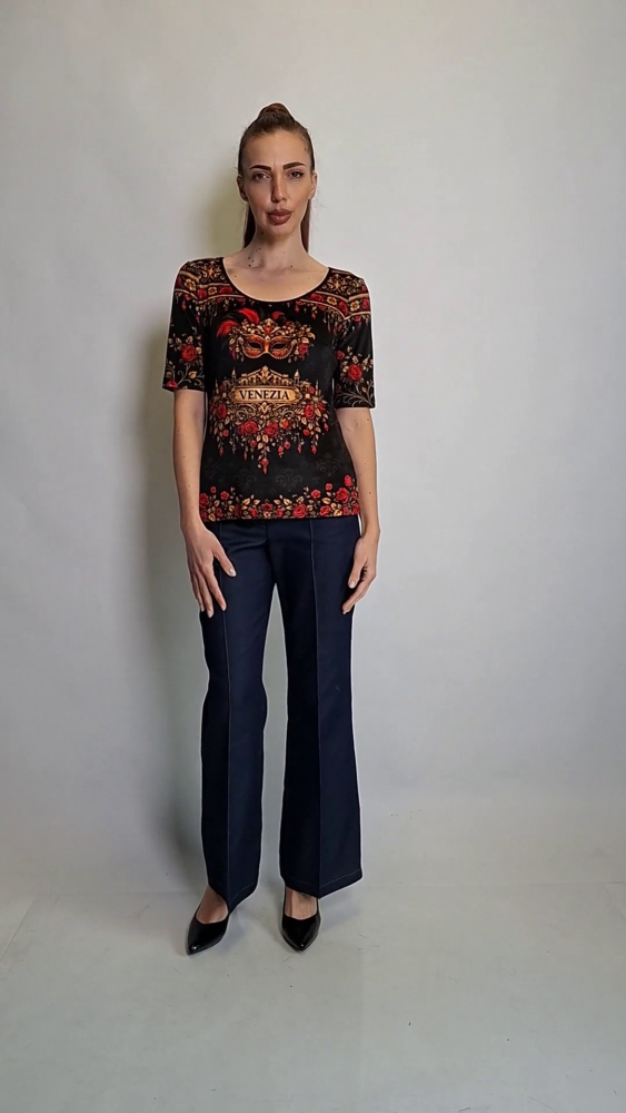 Black Velvet Blouse