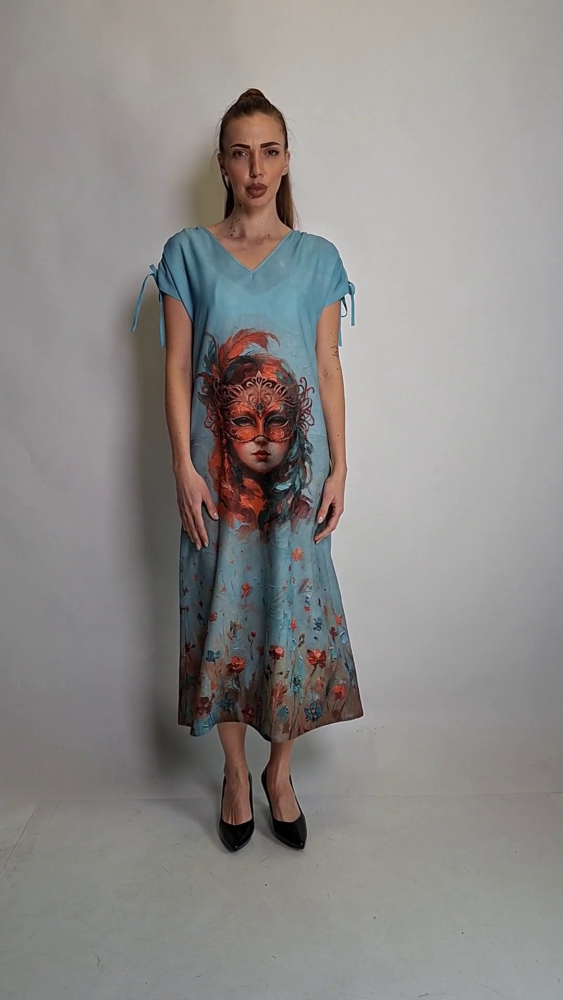 Linen Impasto Maxi Dress