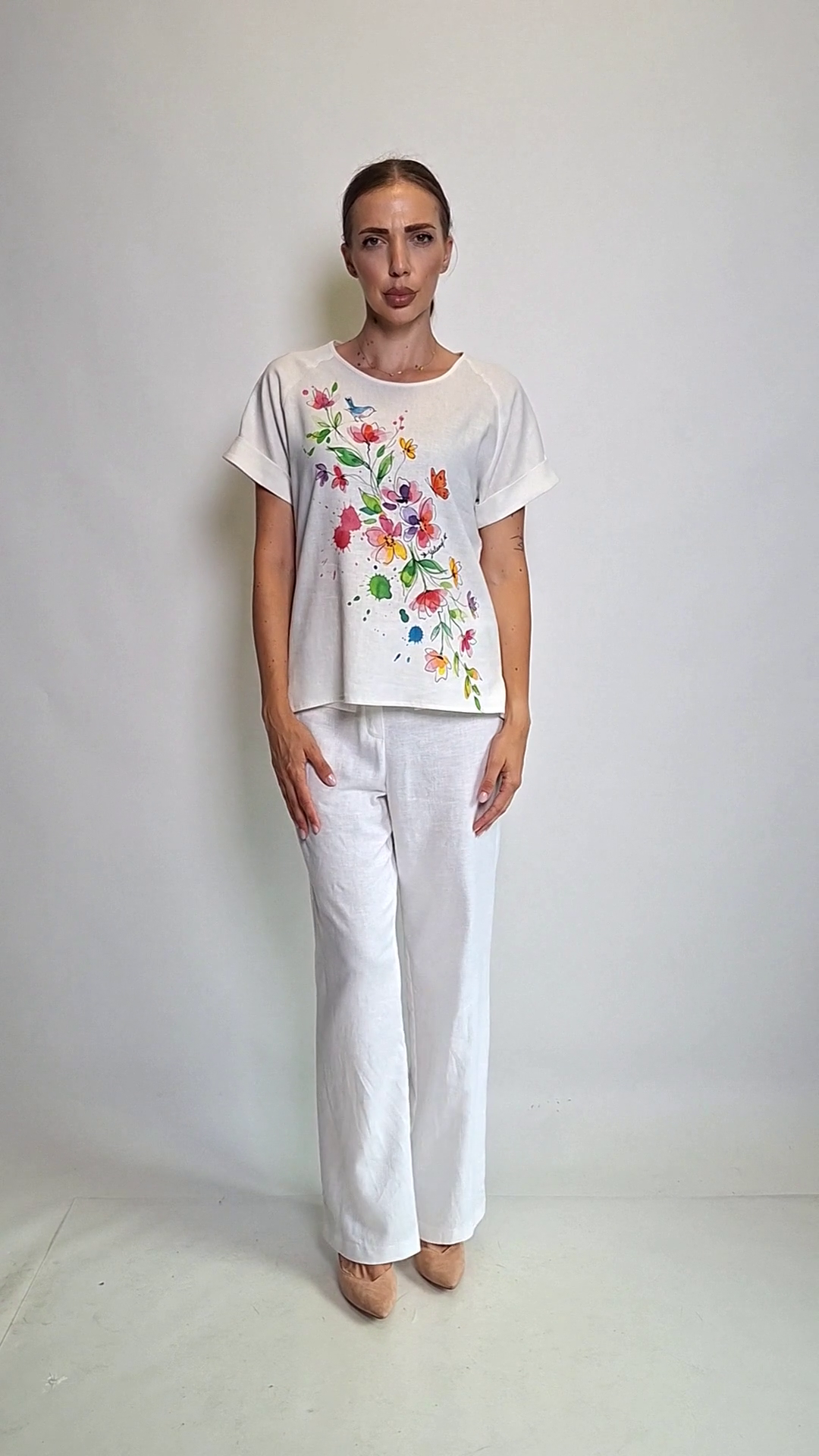 Vita Watercolor Bloom Blouse