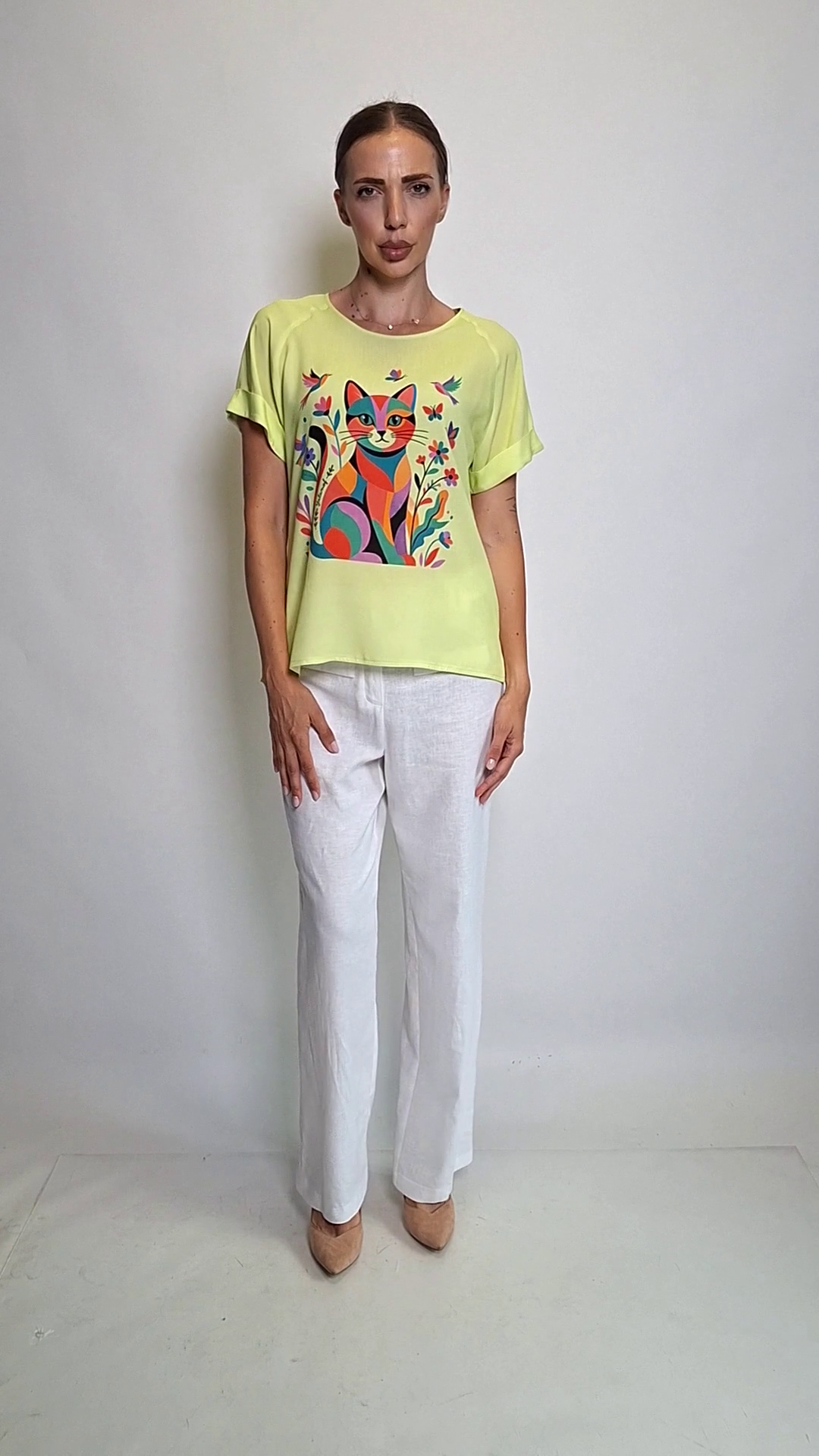 Blouse Vita Pop Cat