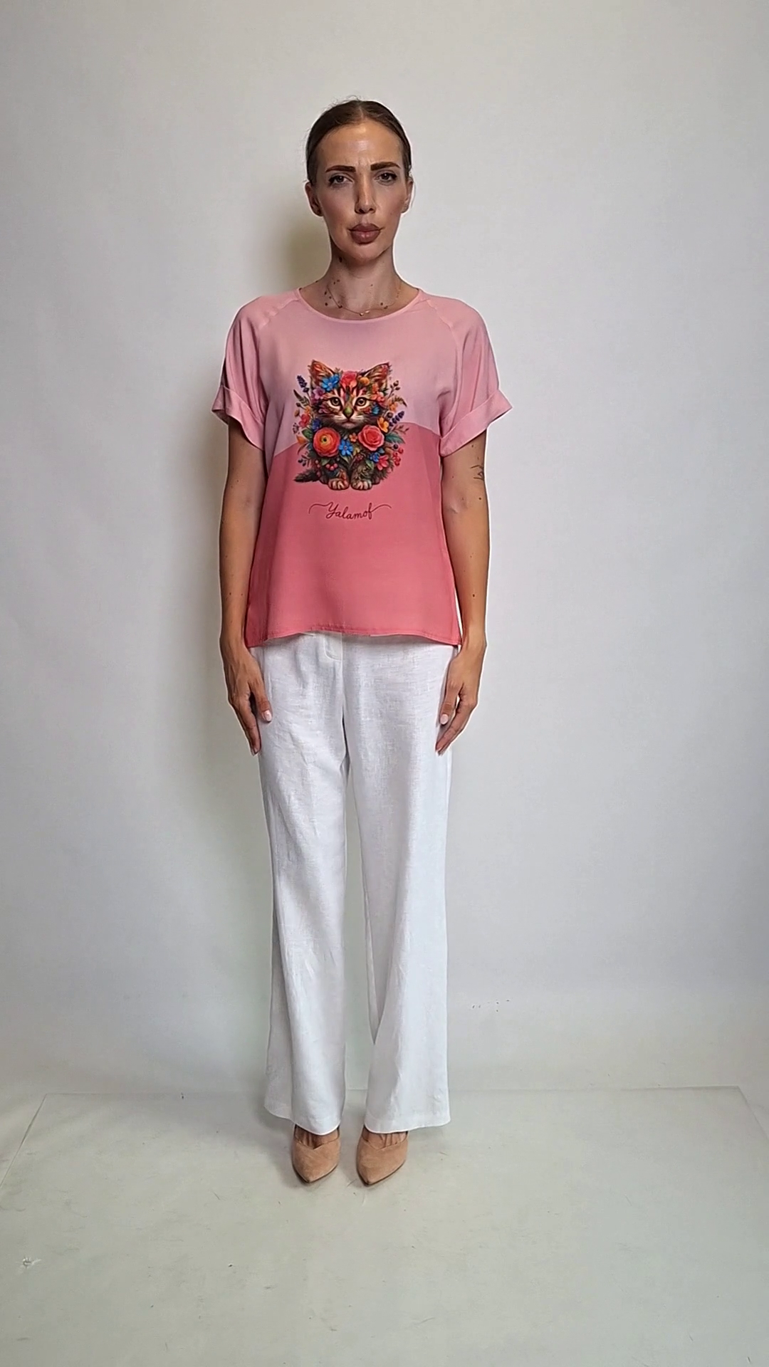 Vita Bloom Cat Blouse