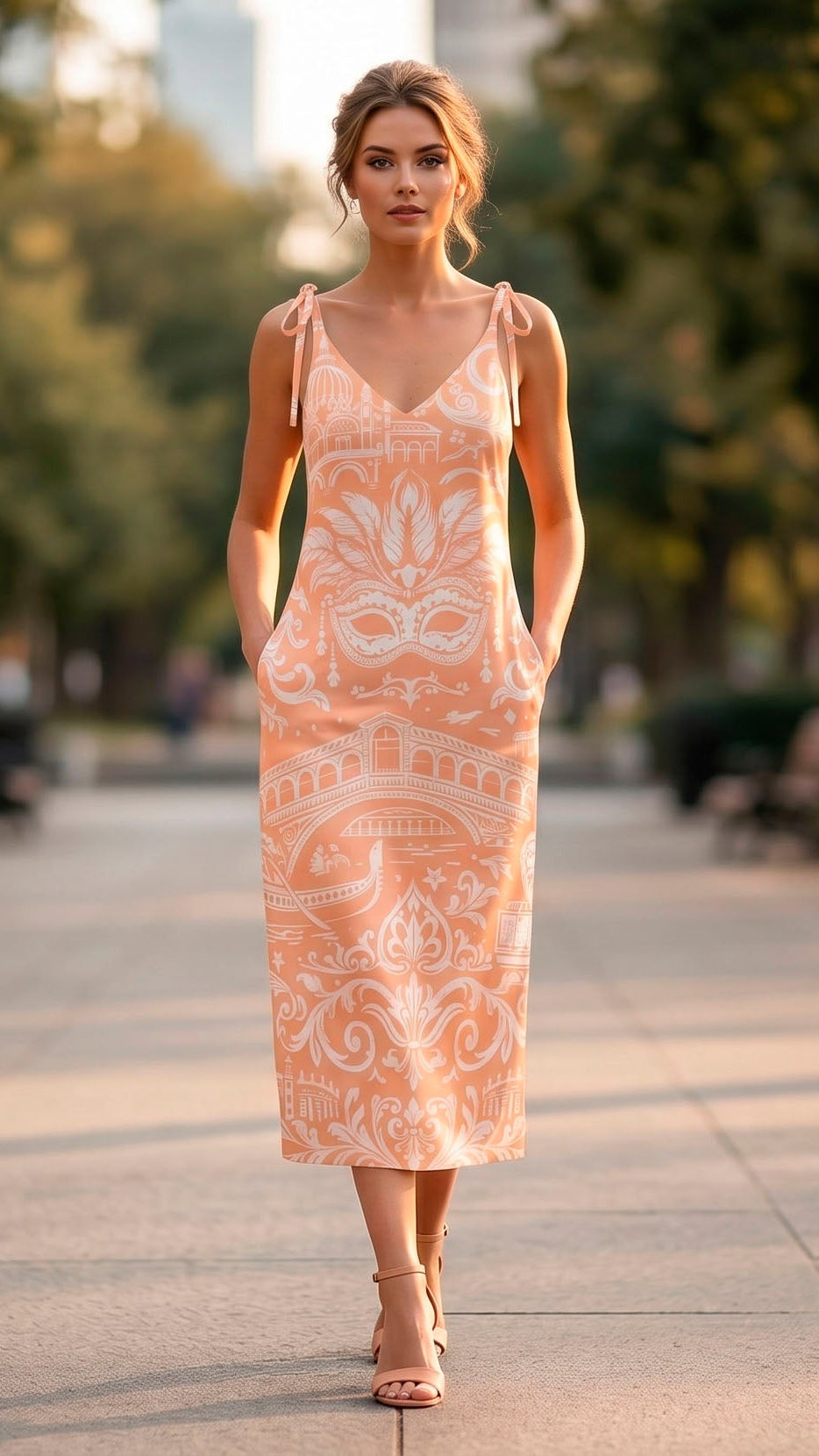 Summer Linen Maxi Dress Incanto